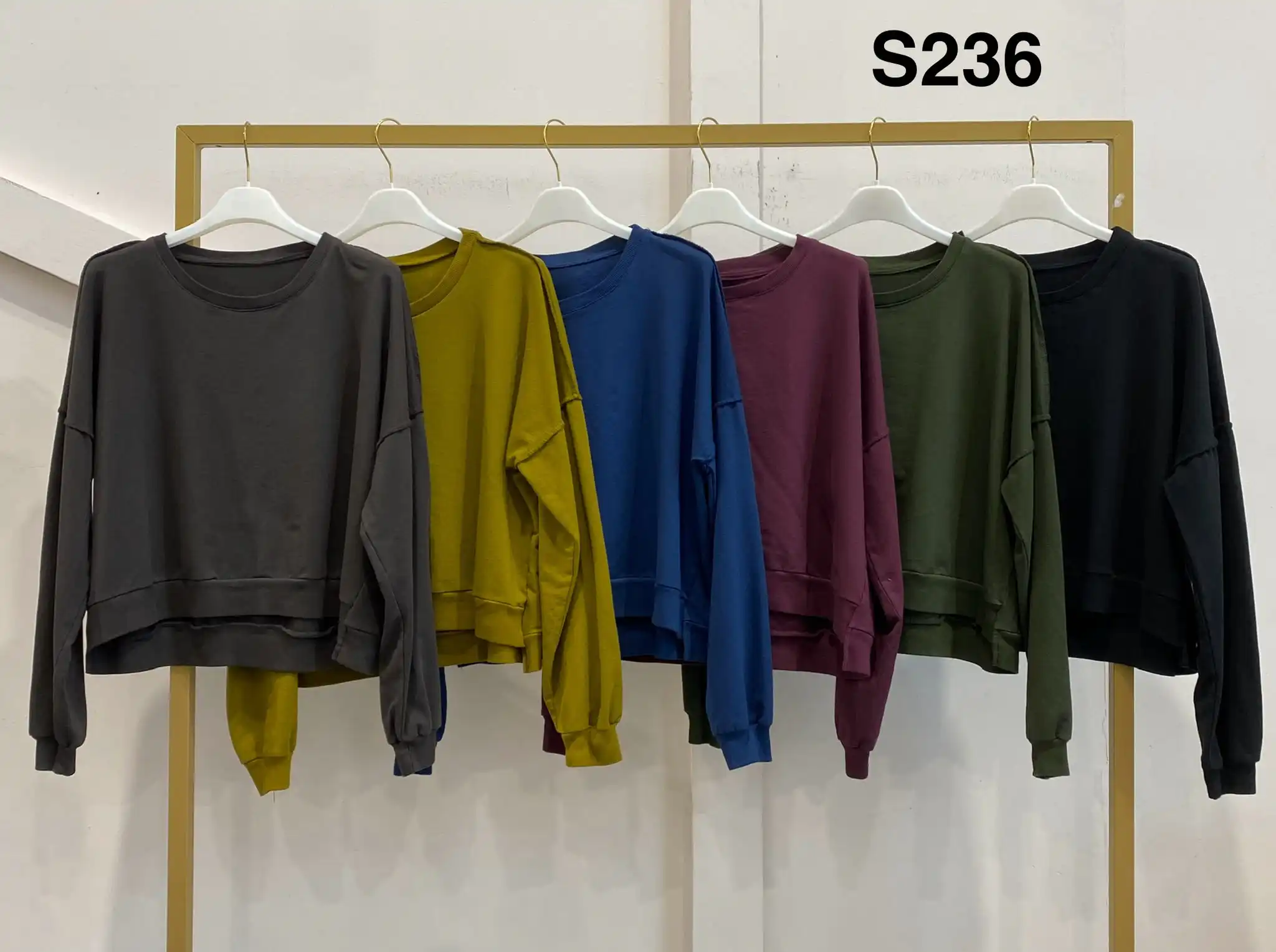 Loose Rectangular Sweatshirt