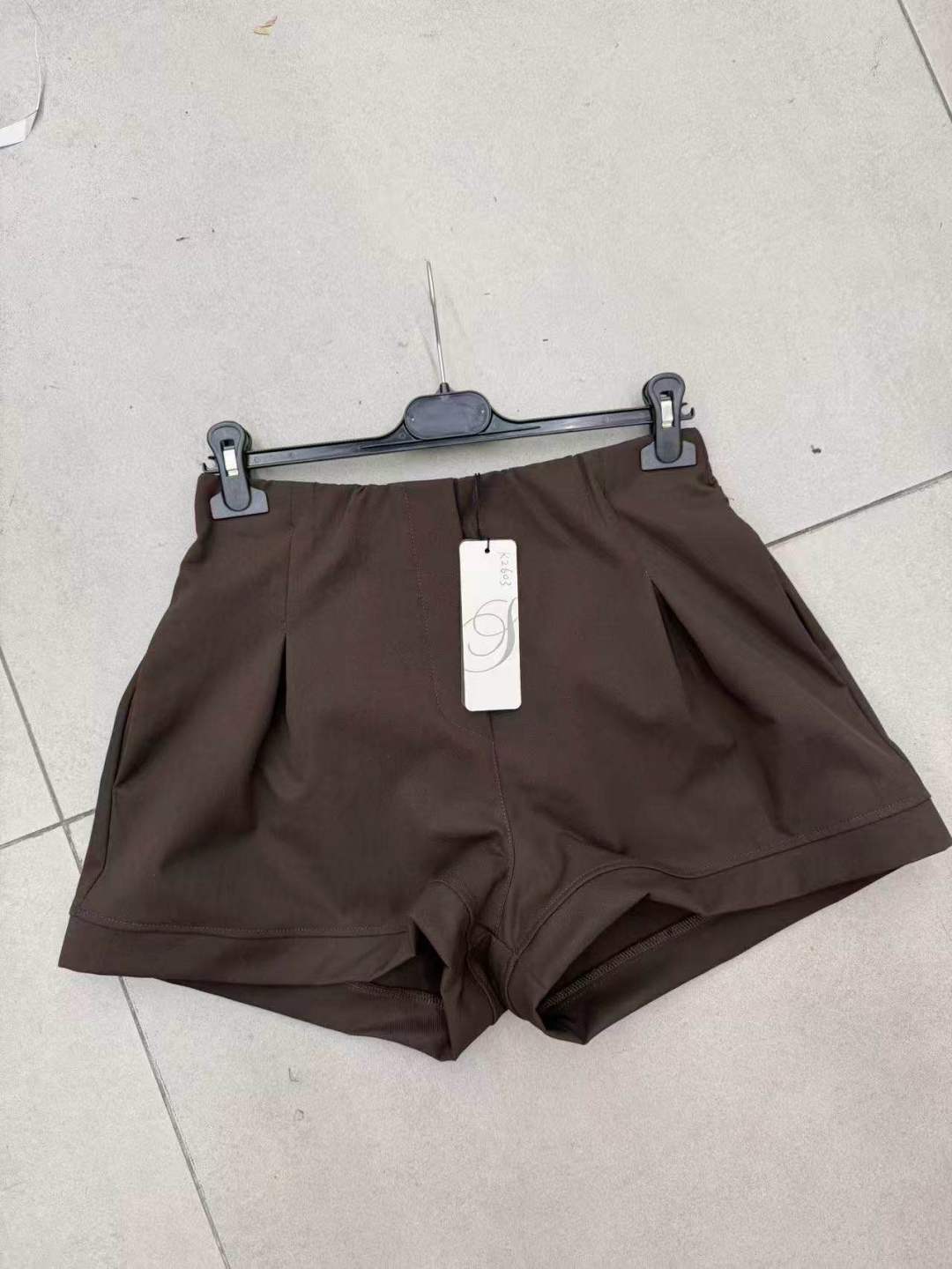 Pleat-Front Shorts