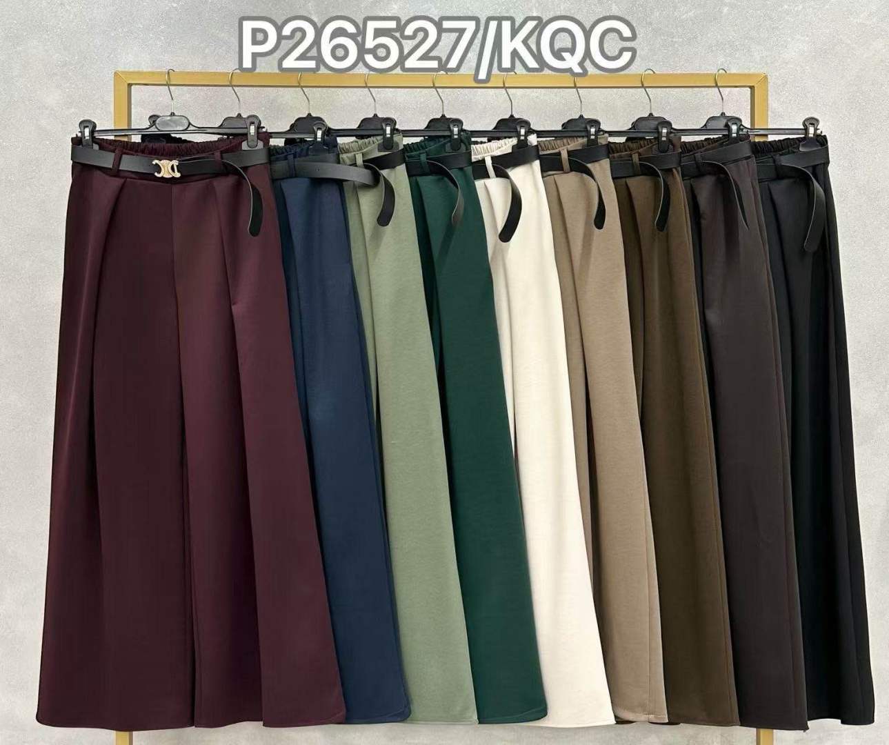 Wide‑Leg Trousers with Belt