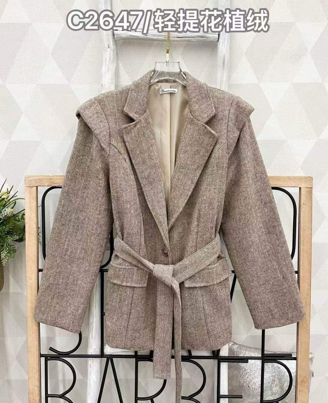 Tailored Jacket with Belt