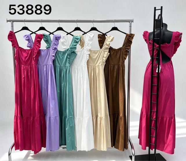 Midi Dress with Ruffles