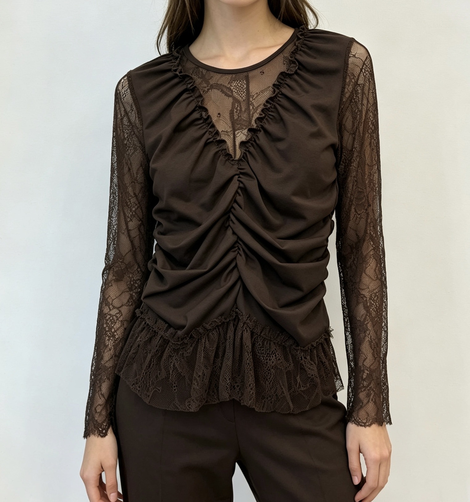 Fitted Ruffle Top