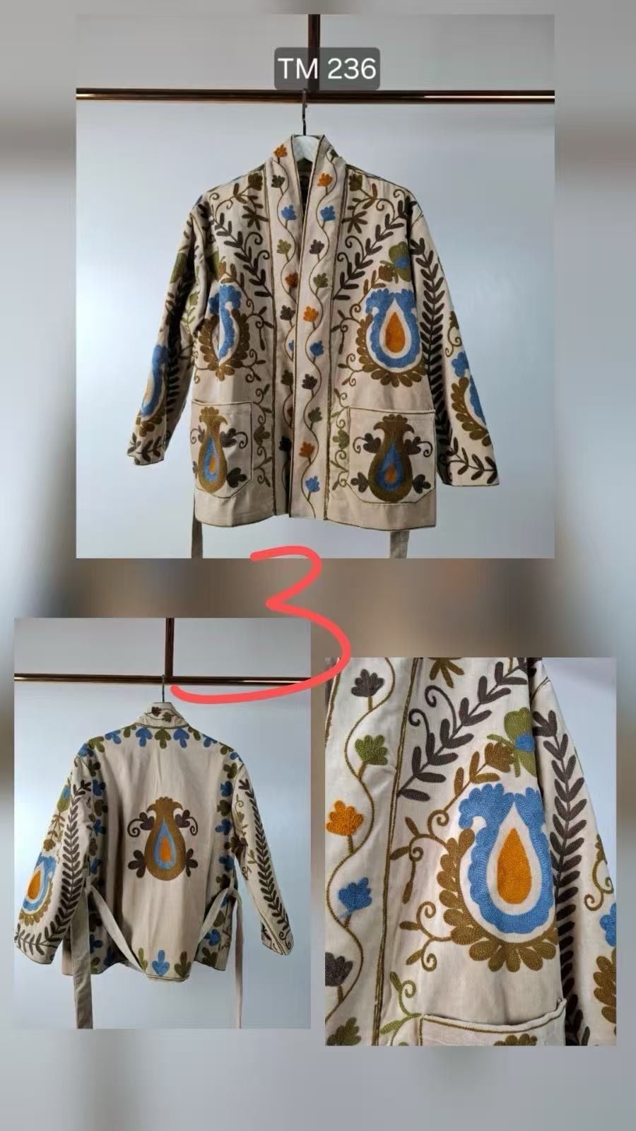 Paisley-Embroidered Jacket