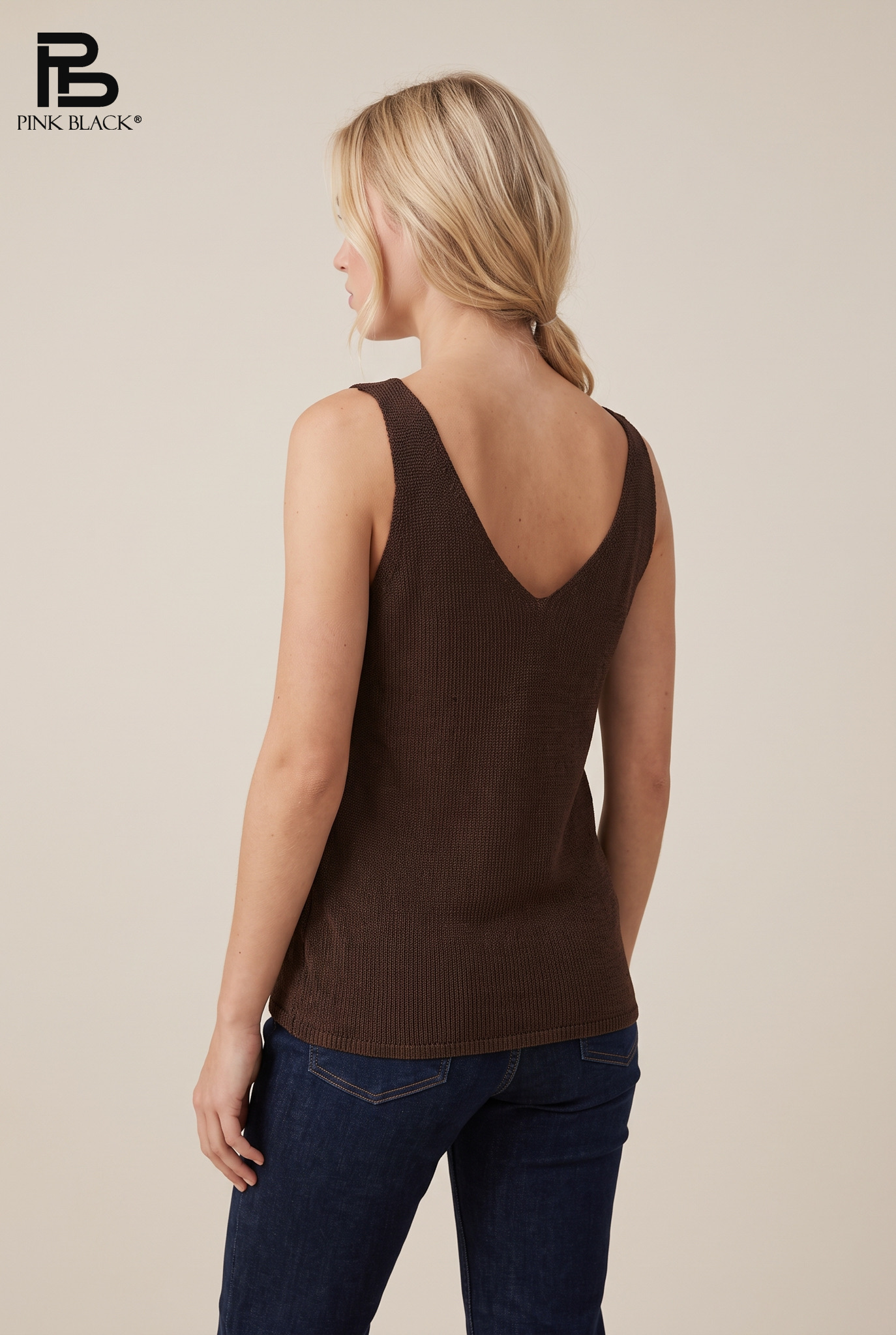 Fitted Studded Cami Top