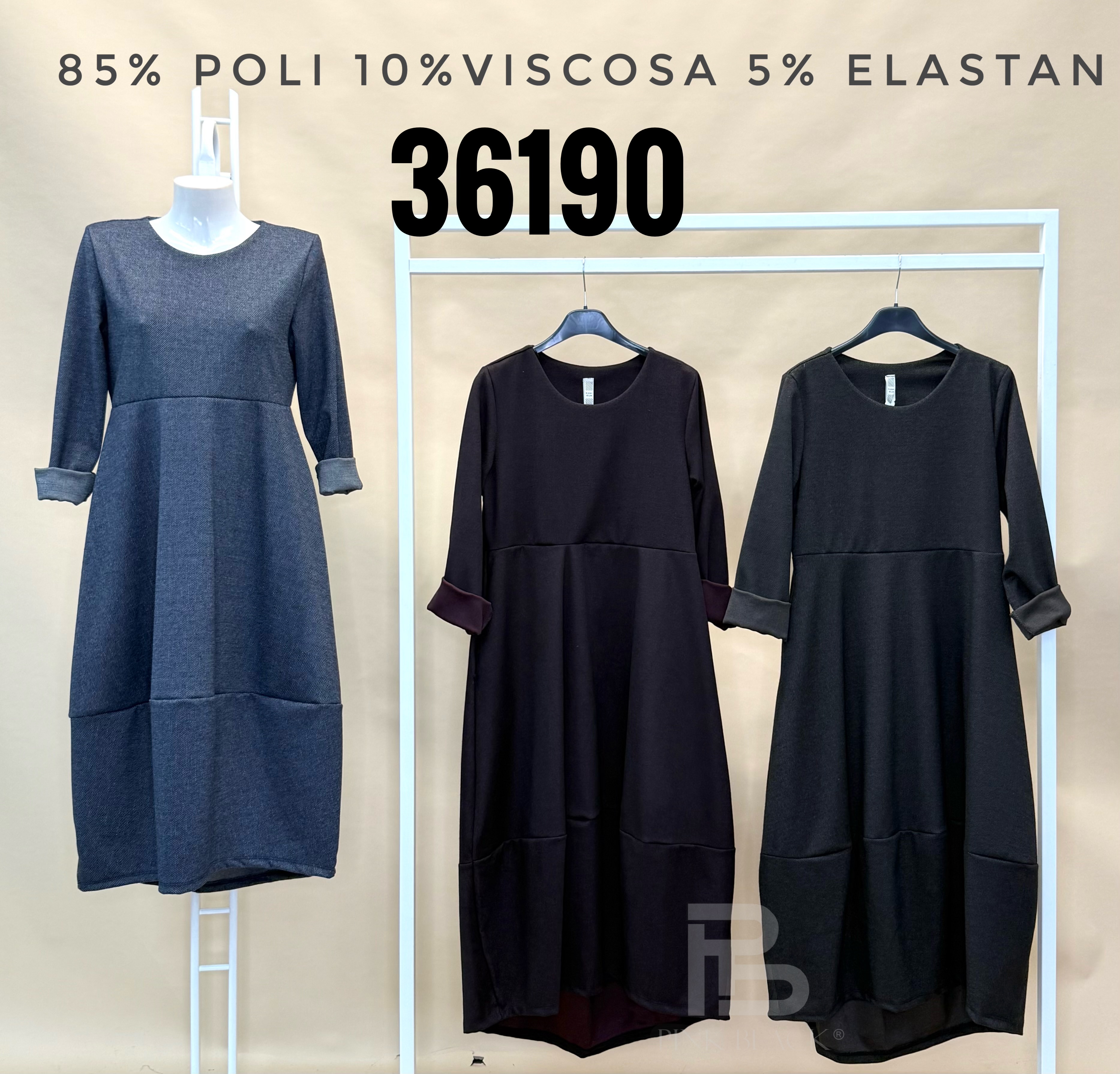 Midi A-line Dress with Pleats