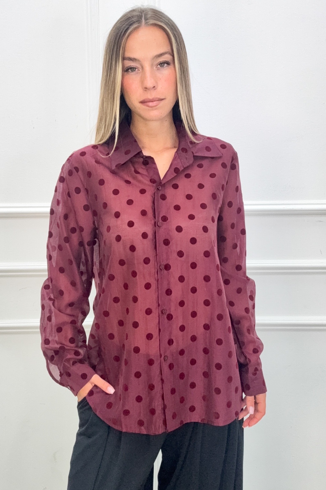 Relaxed Polka Dot Shirt