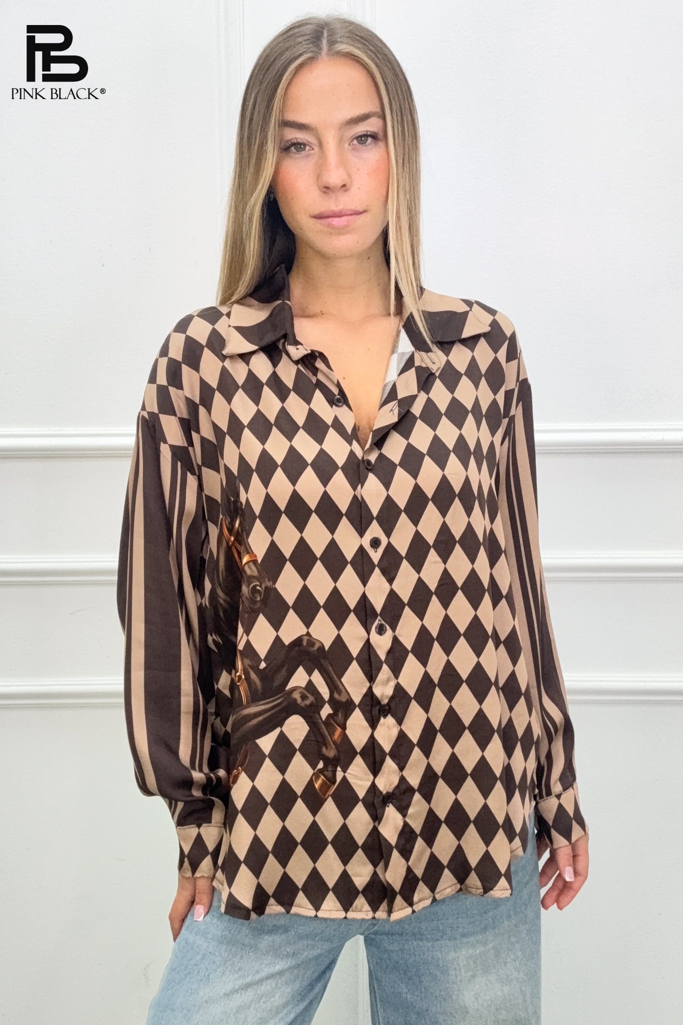 Relaxed-Fit Shirt with Classic Collar