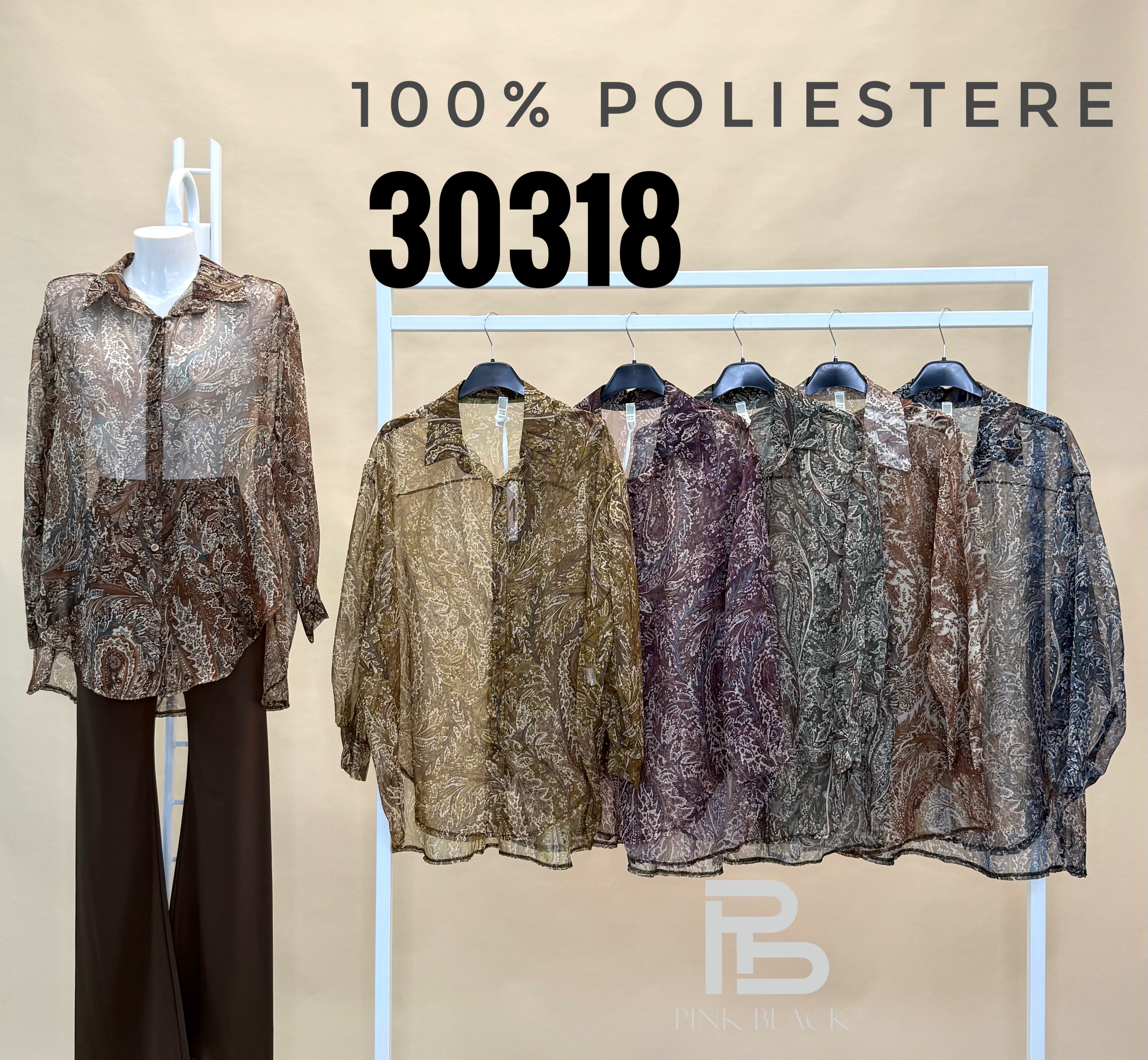 Relaxed Longline Paisley Shirt