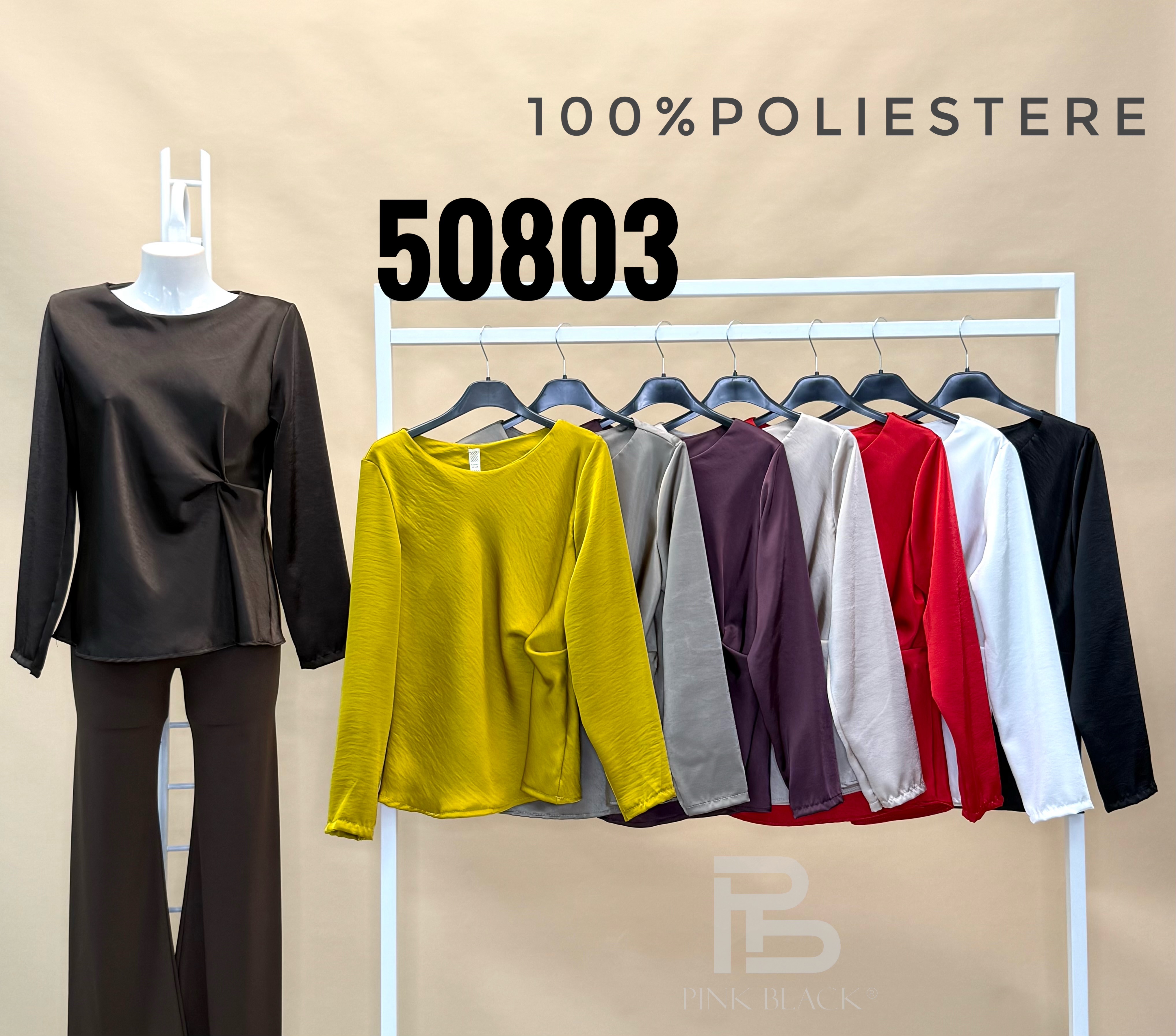 Side-Ruched Blouse