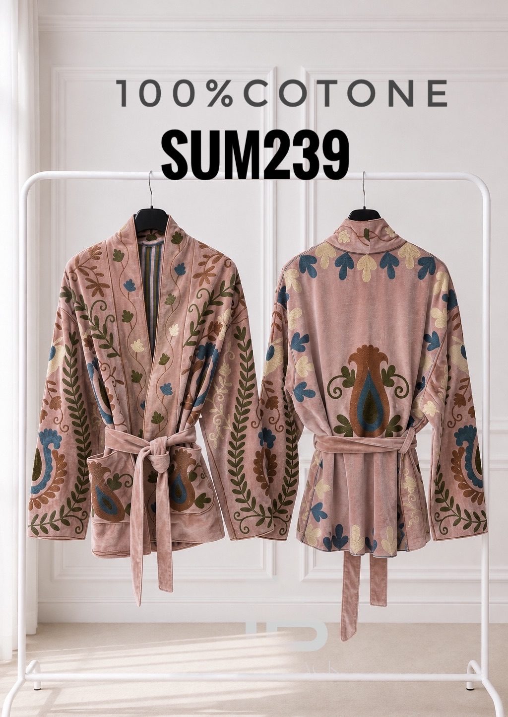 Loose Tie-Waist Kimono Jacket