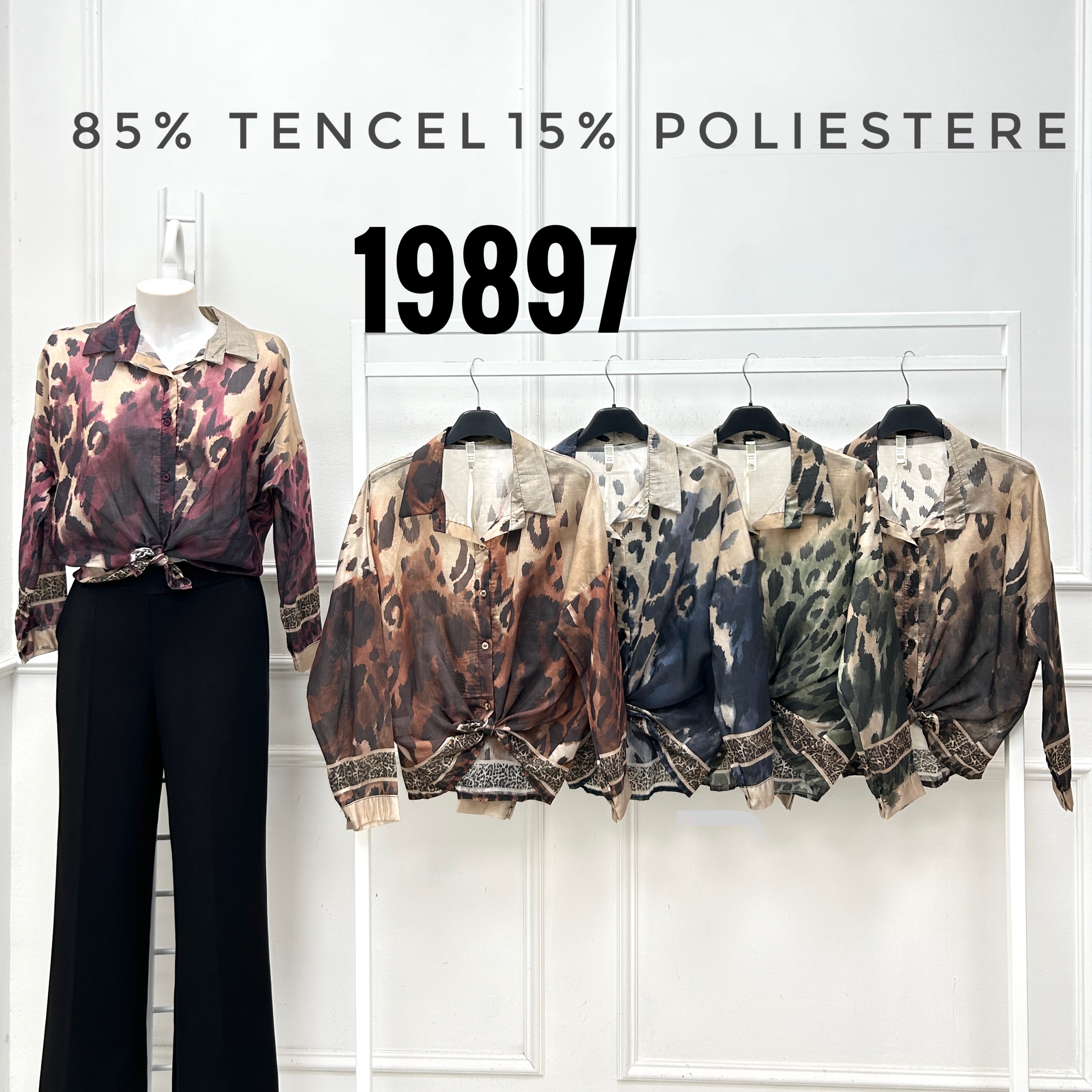 Relaxed-Fit Shirt with Animal Print