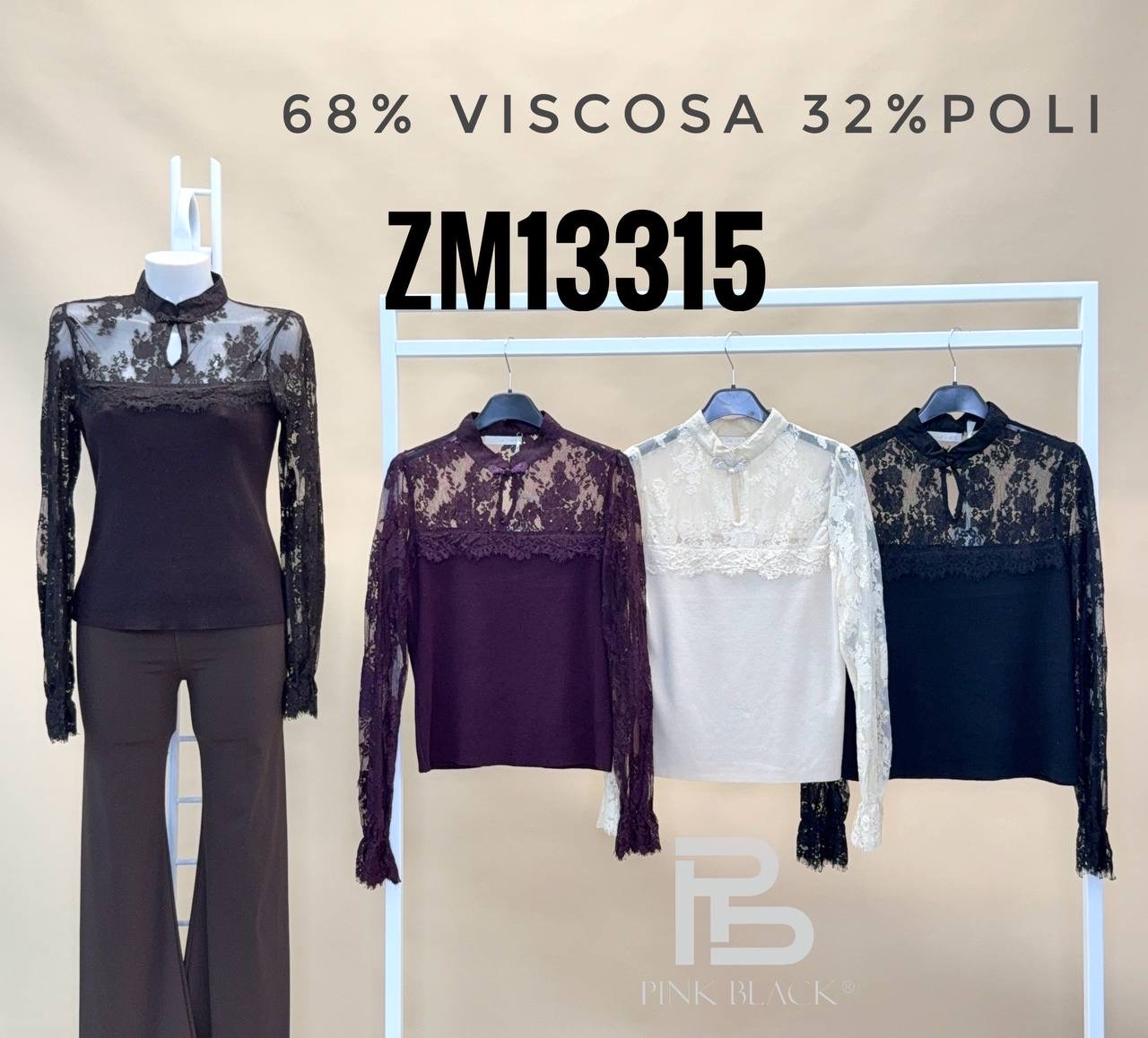 Lace Mock-Neck Top