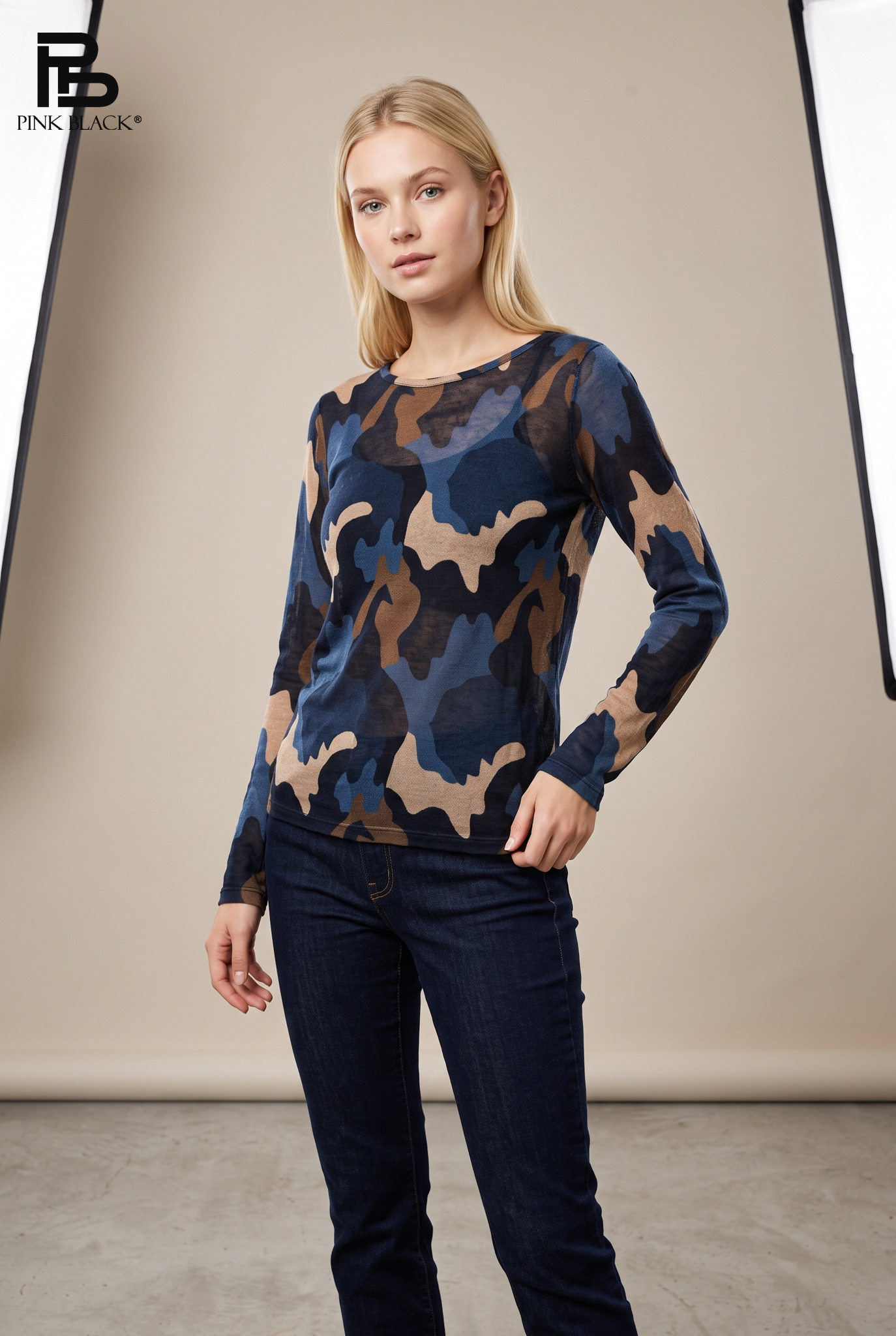 Fitted Camouflage Top