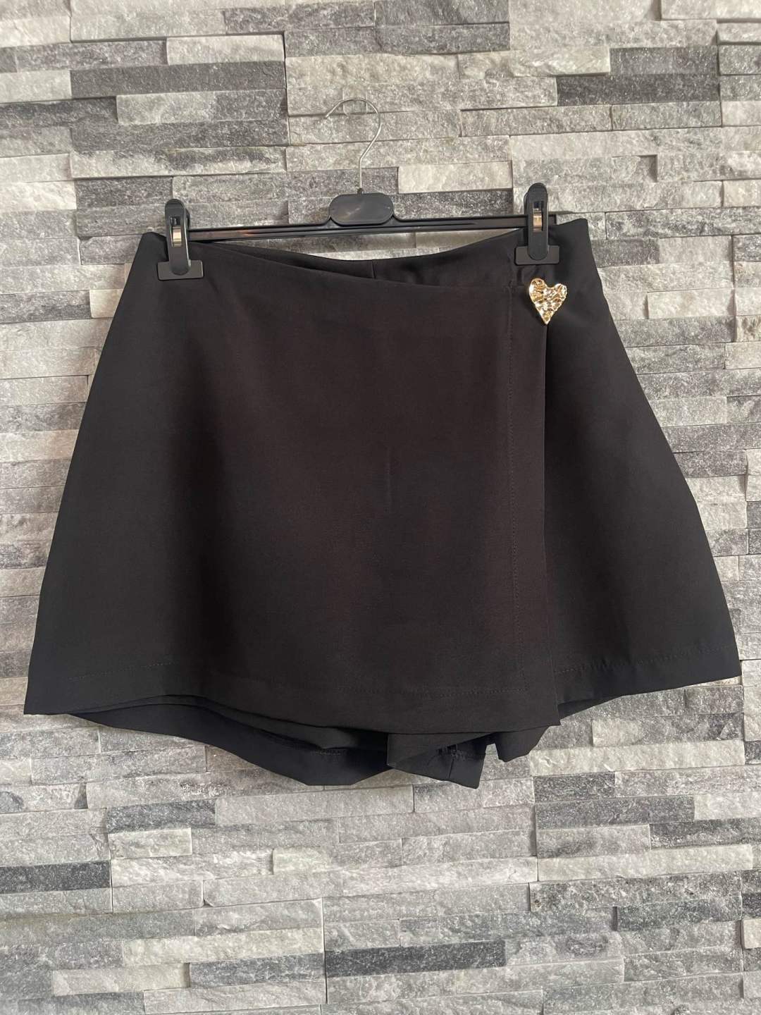 A-line Mini Skirt with Buttons