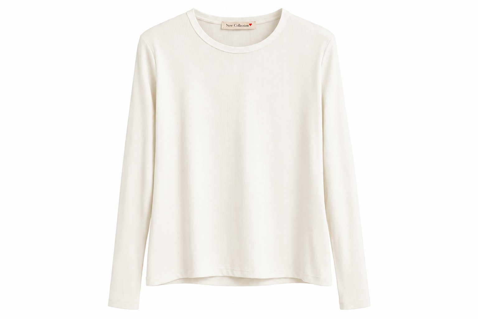 Ribbed Long-Sleeve Top