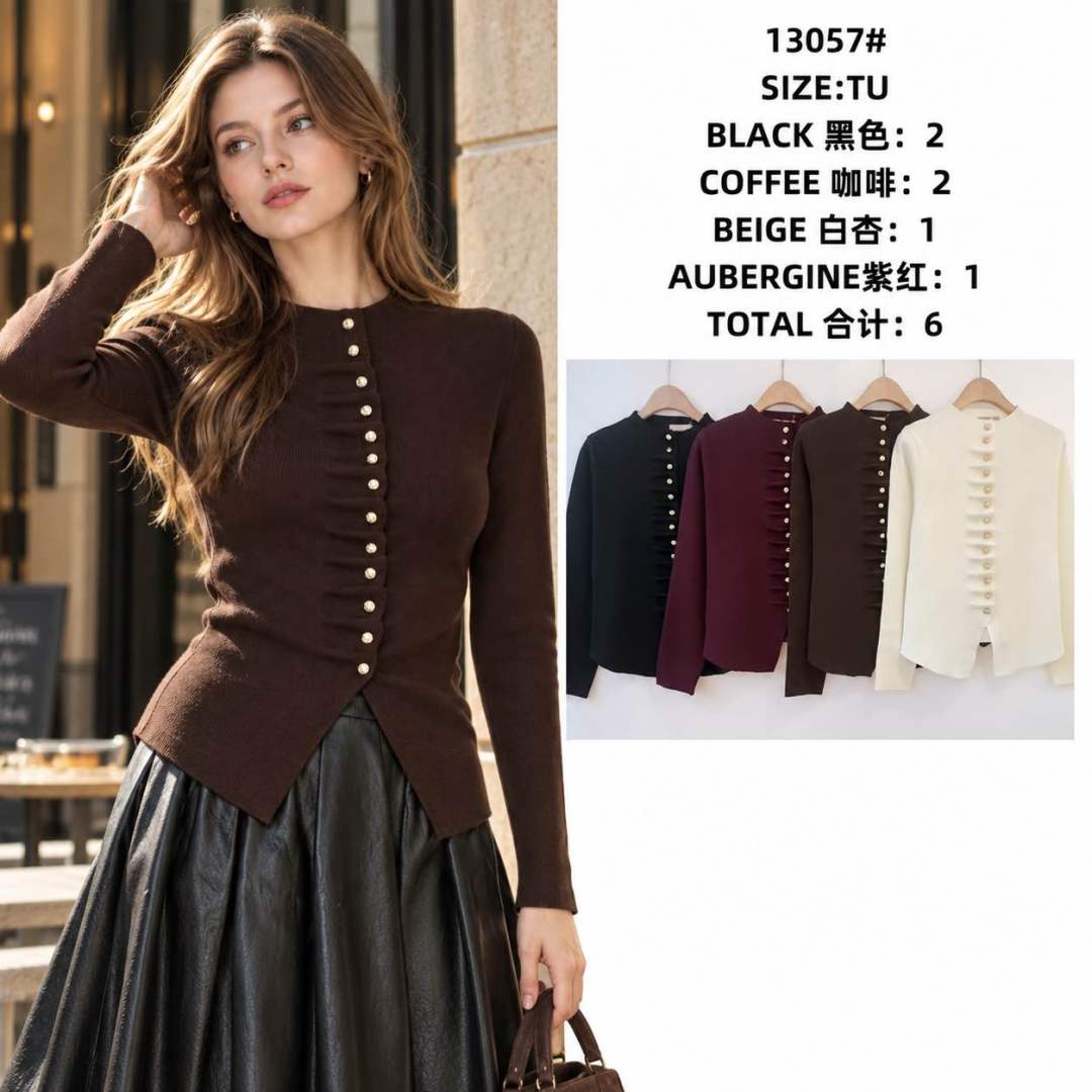 Fitted Button-Through Top