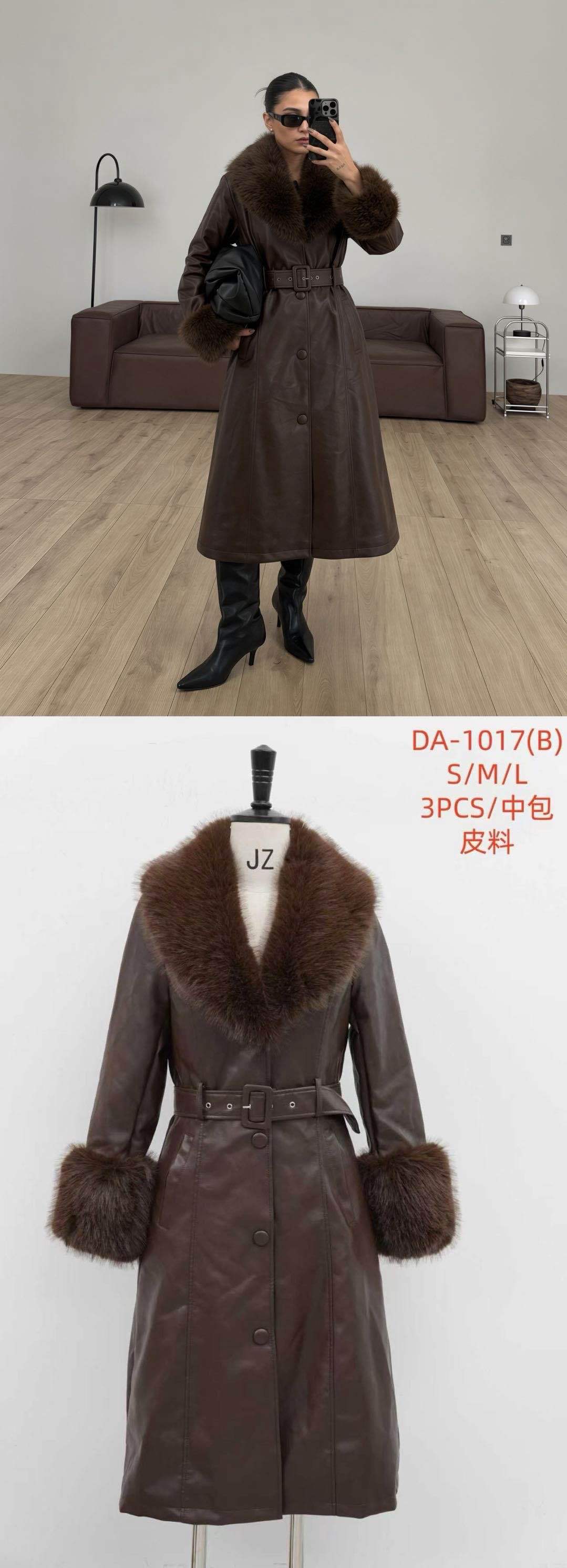 A-line Coat with Waist Belt