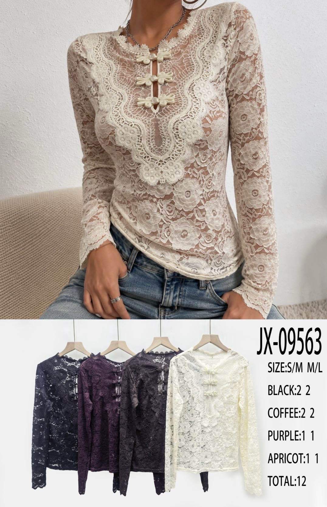 Lace Top with Cutouts