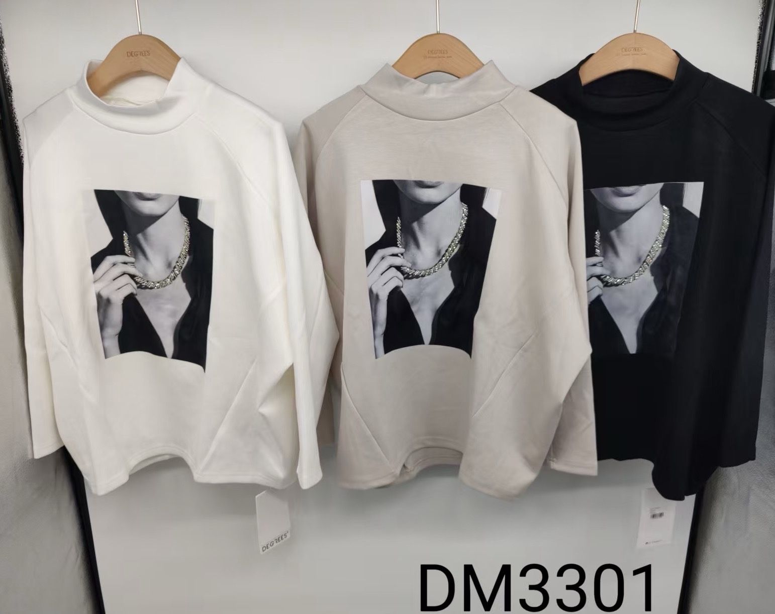 Relaxed Half-Turtleneck Top