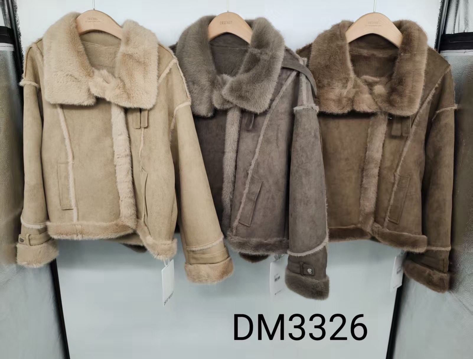 Short Faux-Shearling Jacket