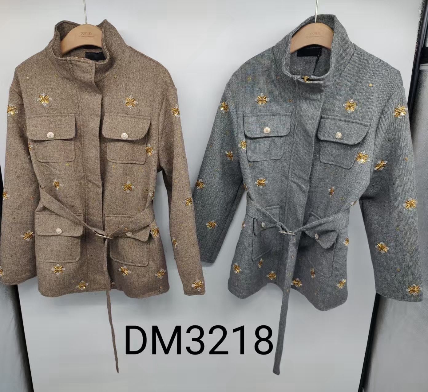 Extended Jacket with Stand Collar