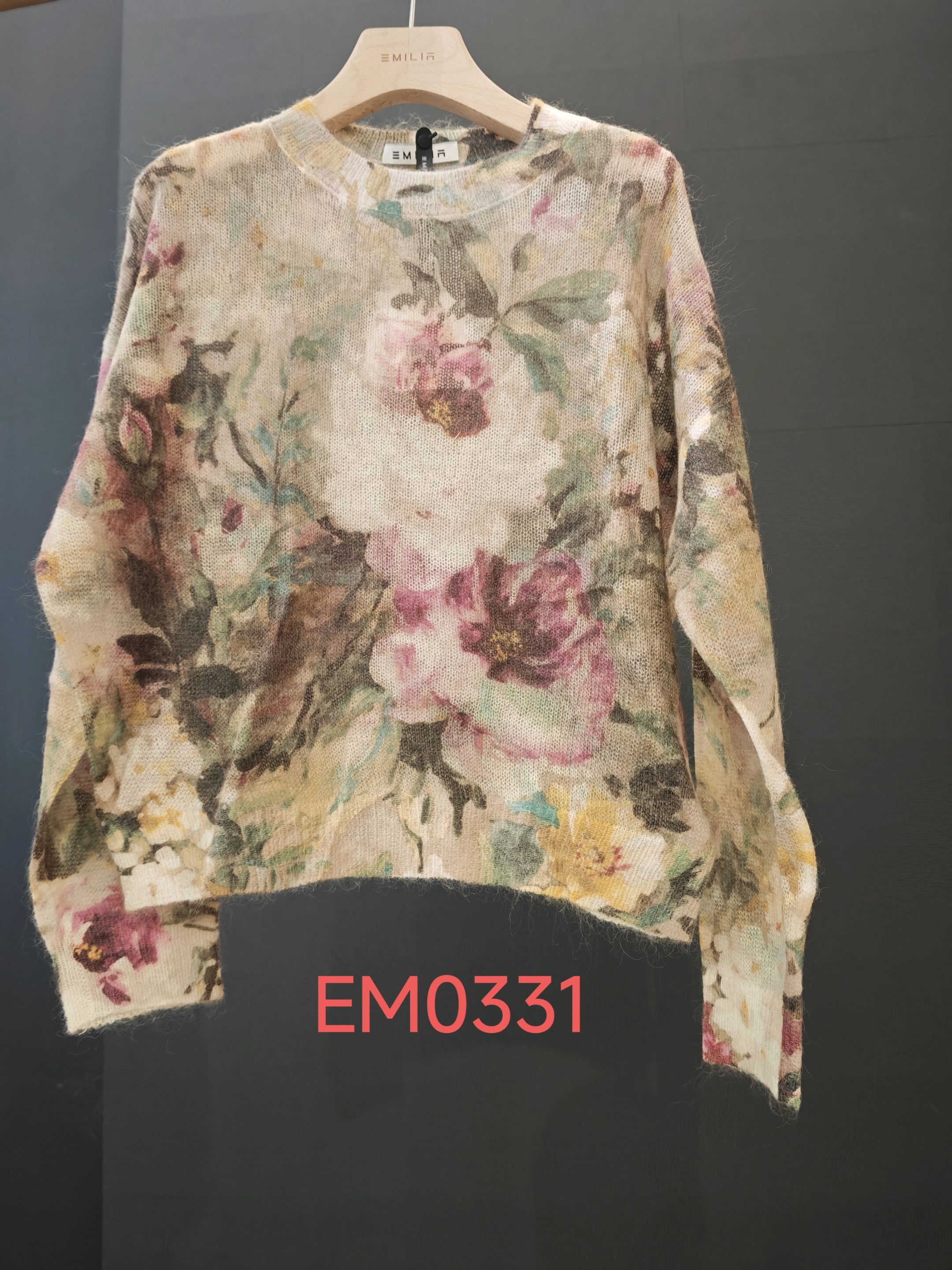 Oversized Printed Sweater