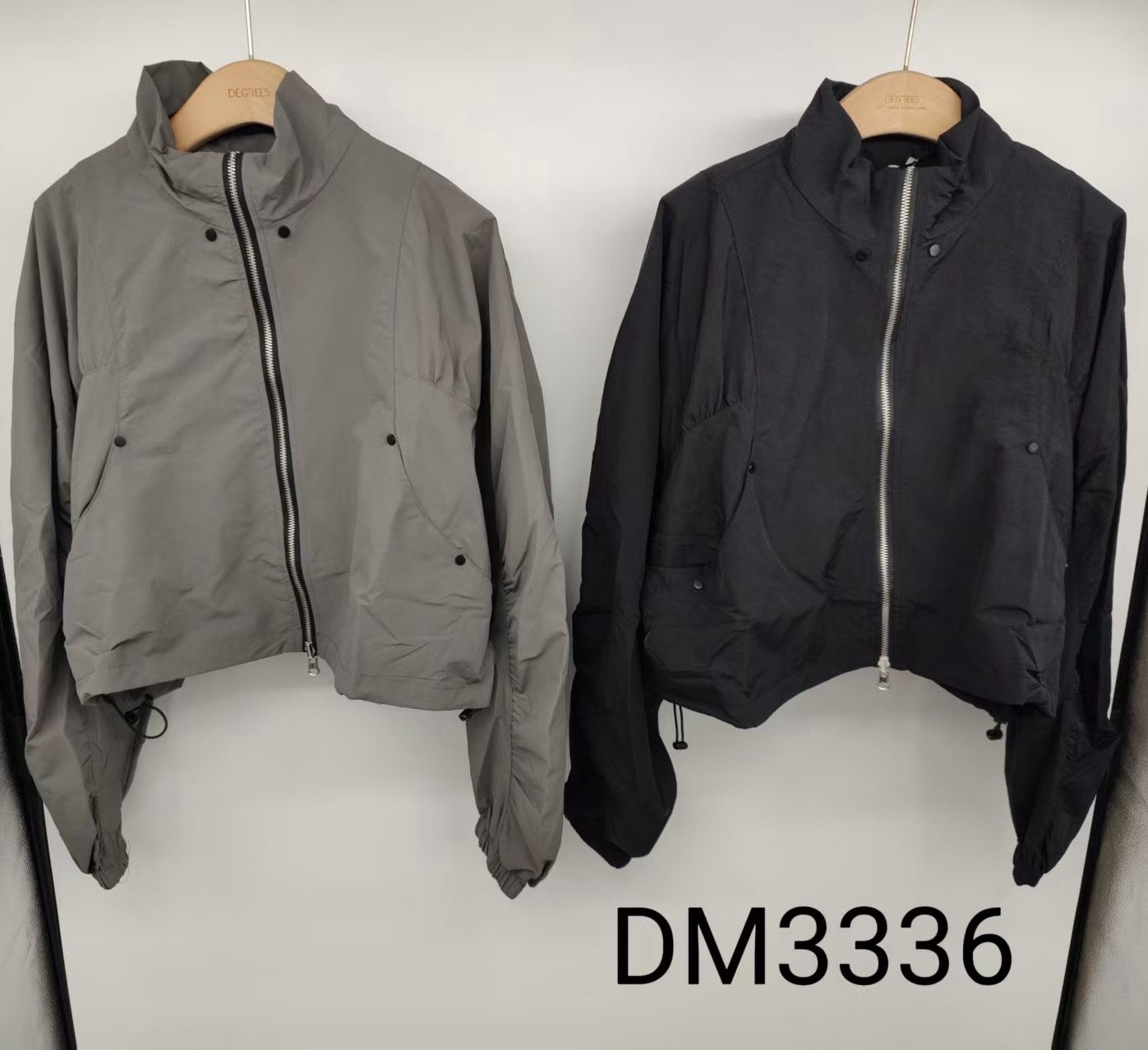 Short Jacket with Stand Collar