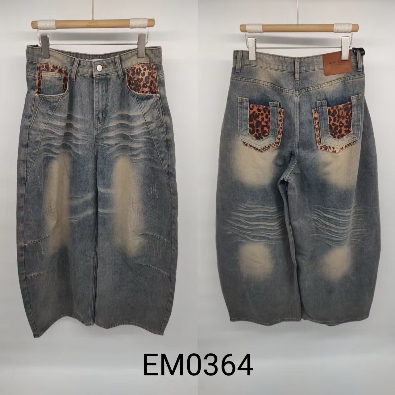 High‑Waist Wide-Leg Trousers