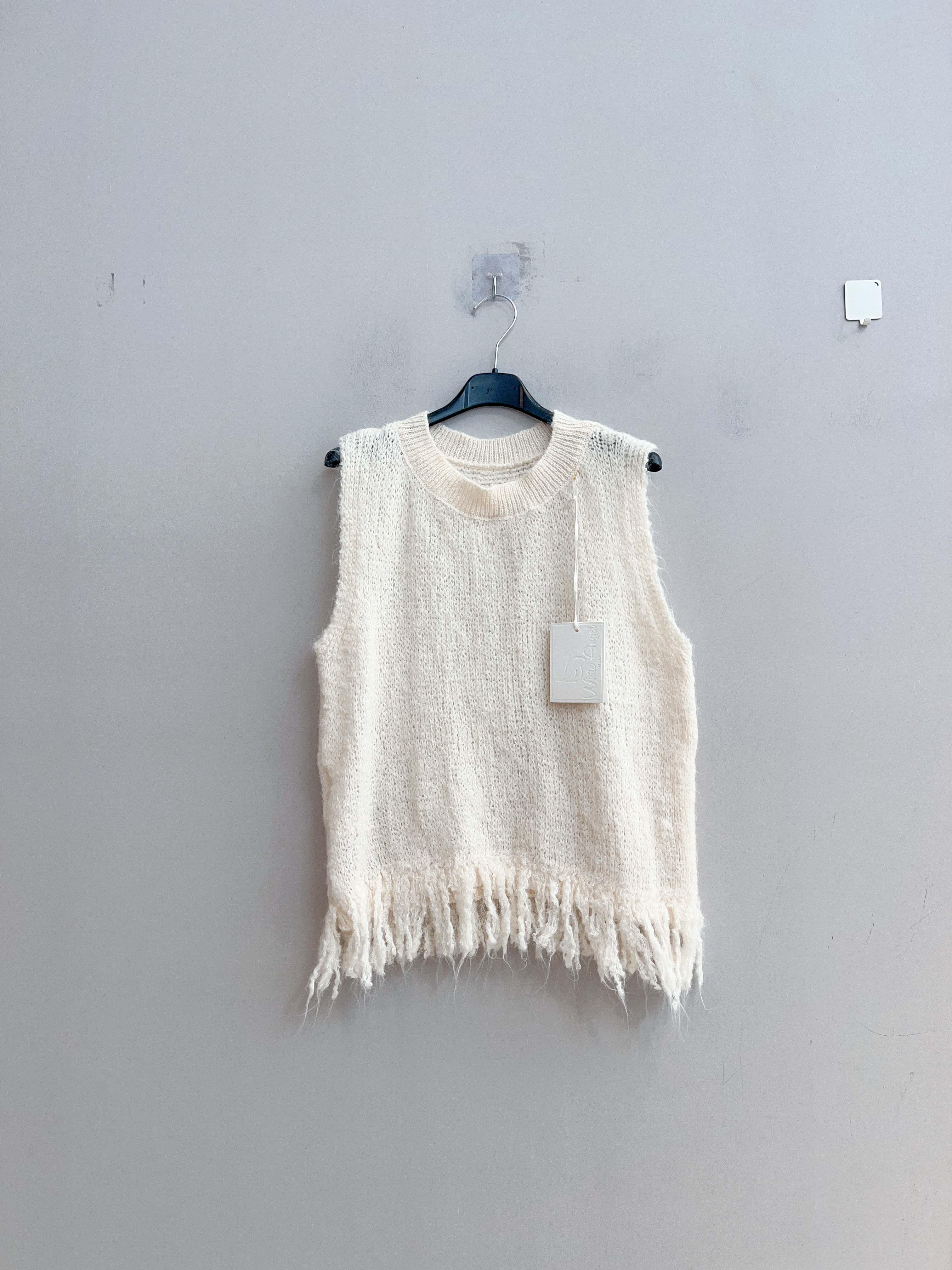 Fringed Knit Vest