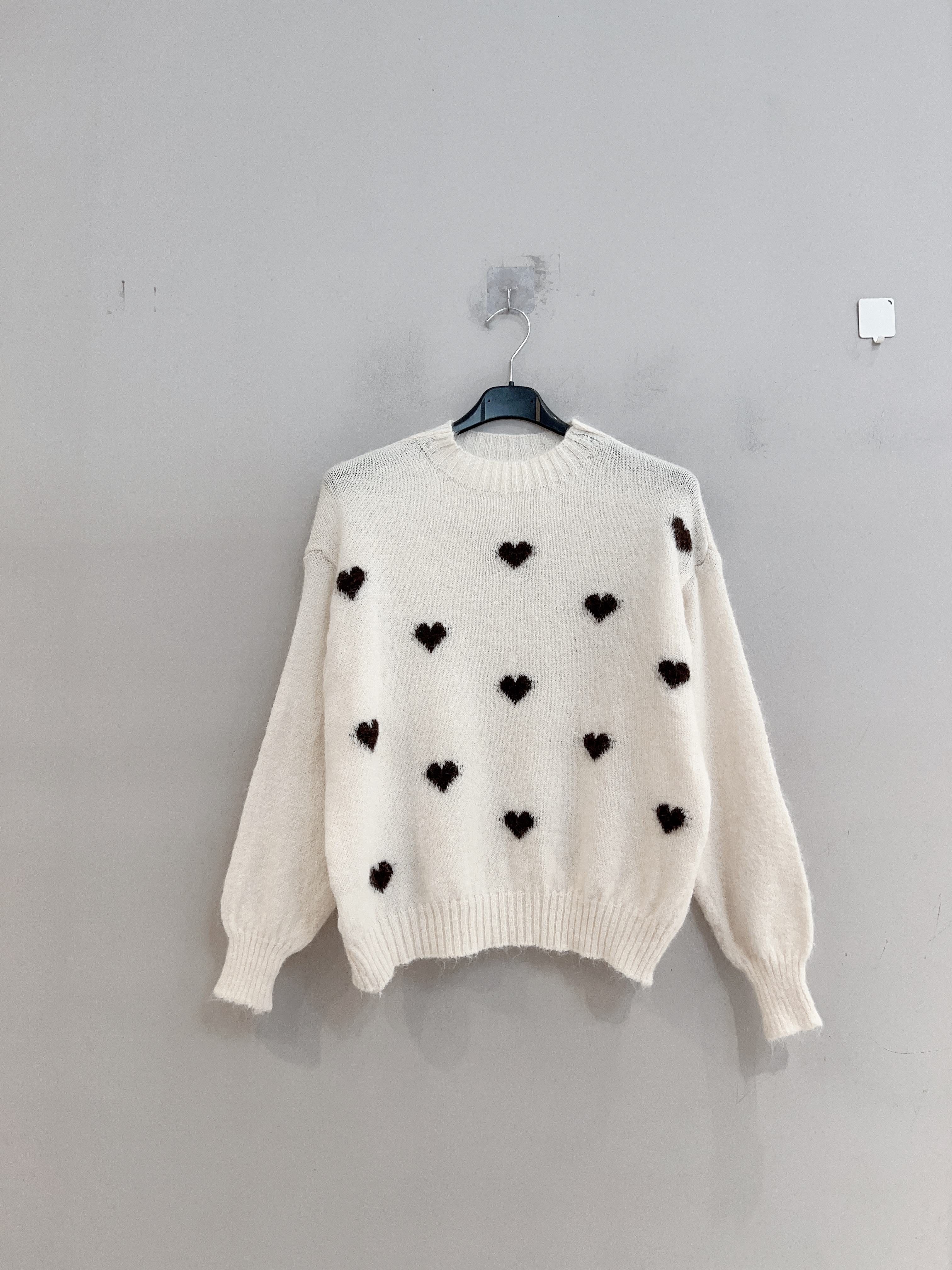 Simple Heart-Pattern Sweater