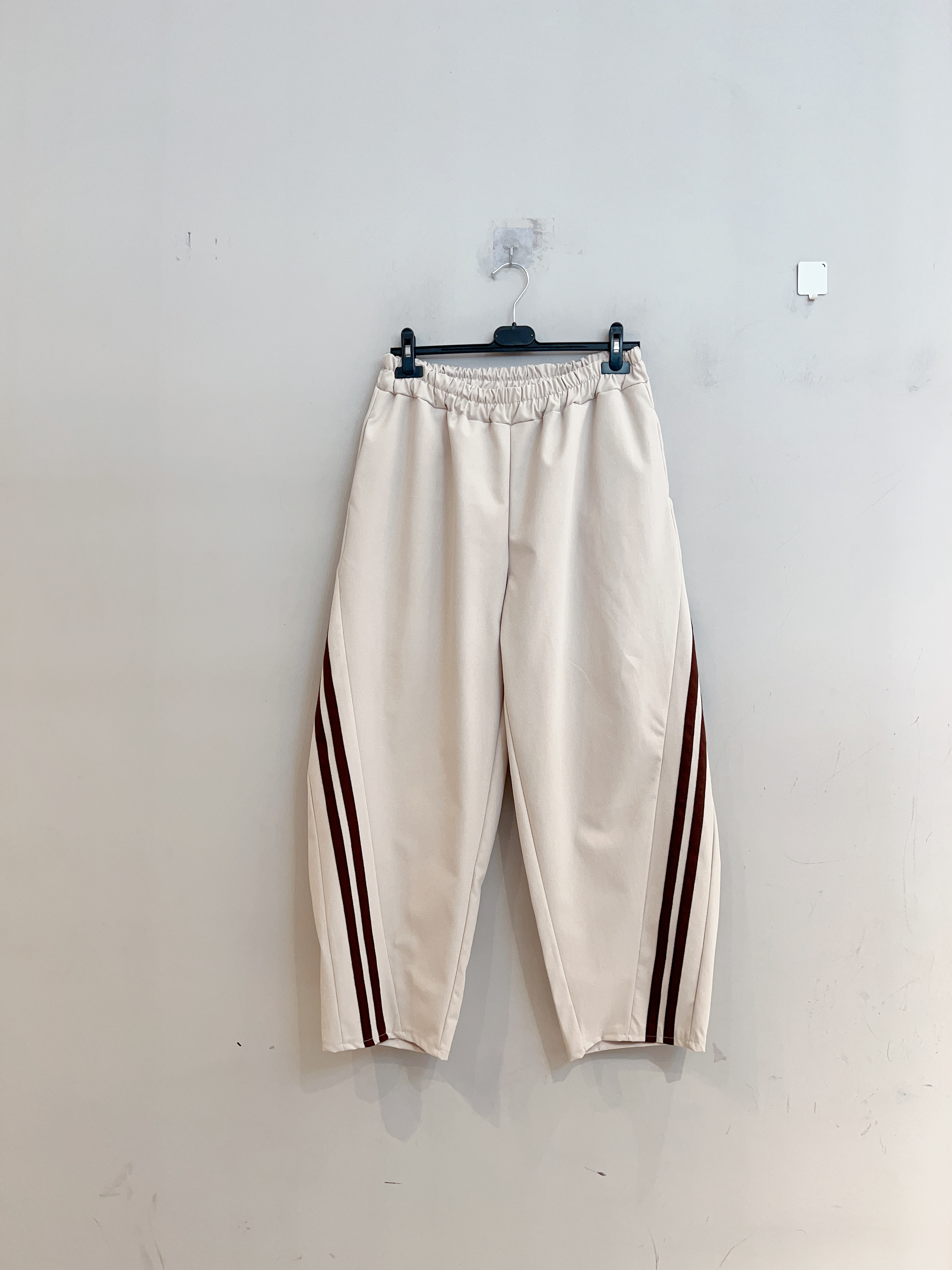 Straight Trousers with Side Stripes