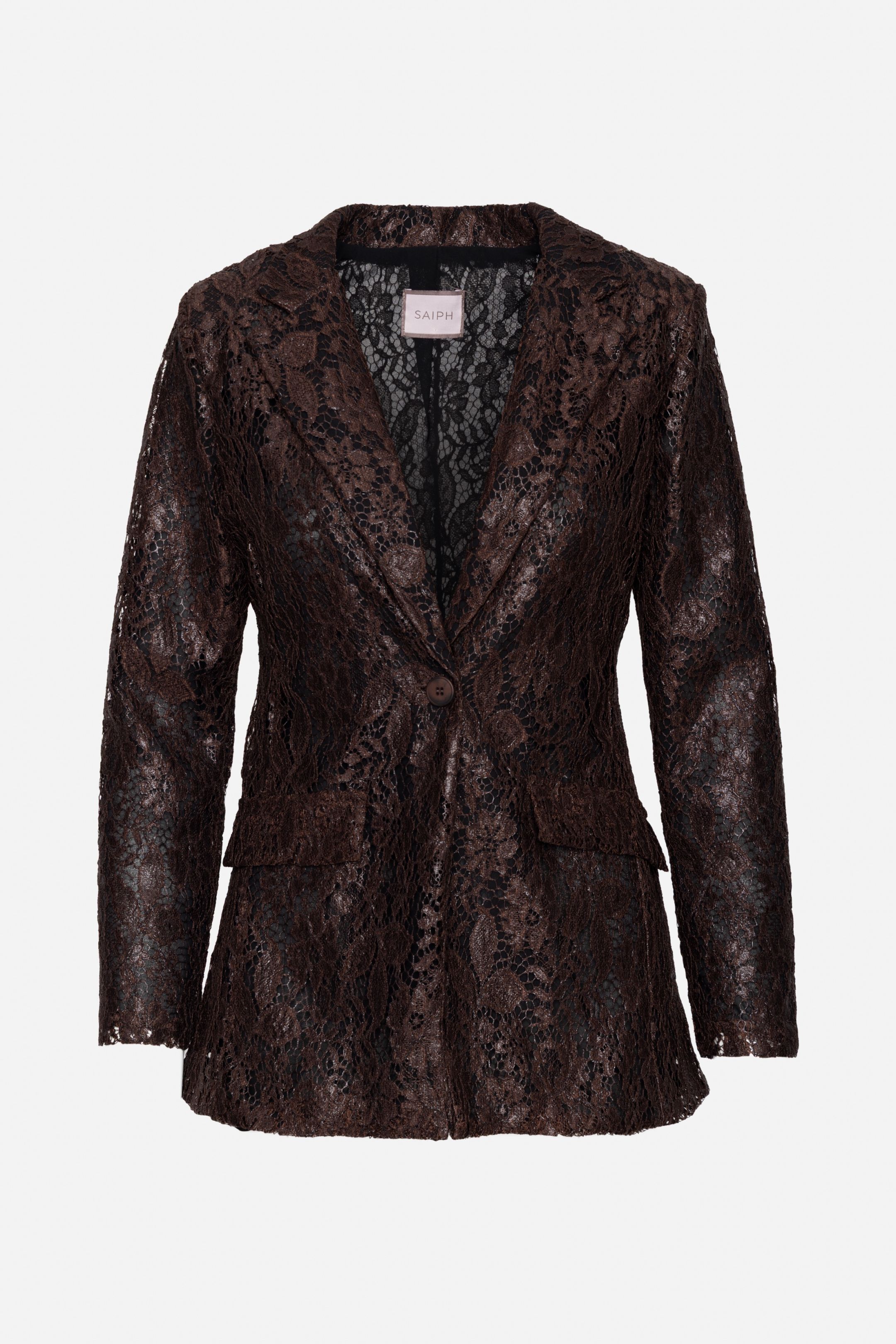 Fitted Jacket with Lace