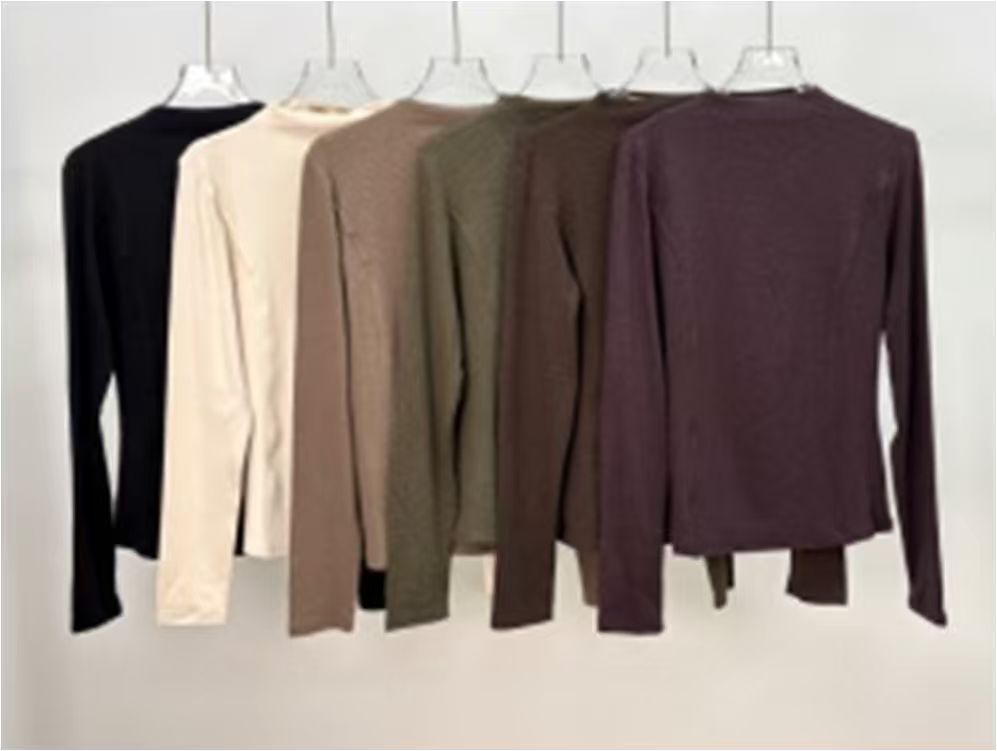Fitted Mock-Neck Top