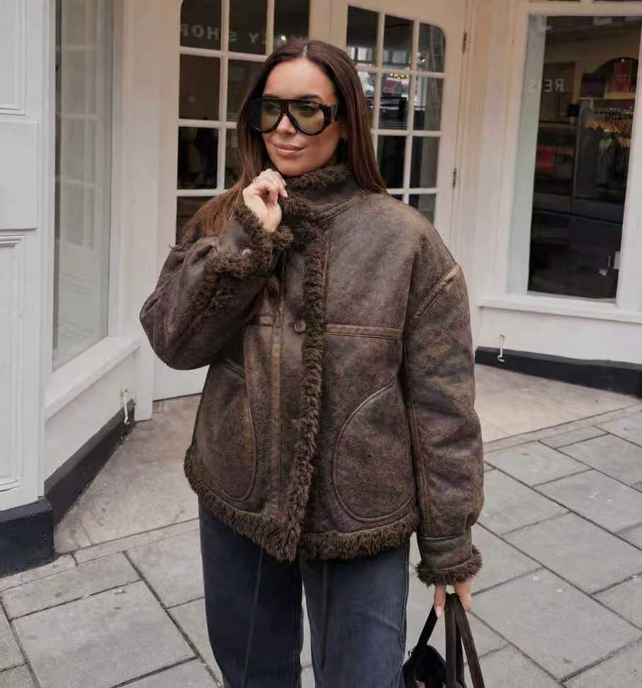 Oversize Jacket with Collar