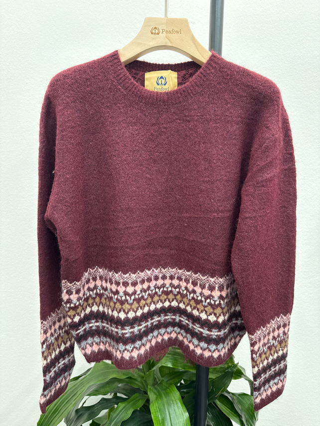 Lace-Trim Sweater