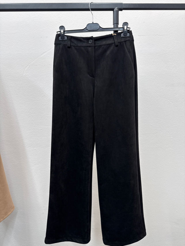 Ankle-Length Wide-Leg Trousers