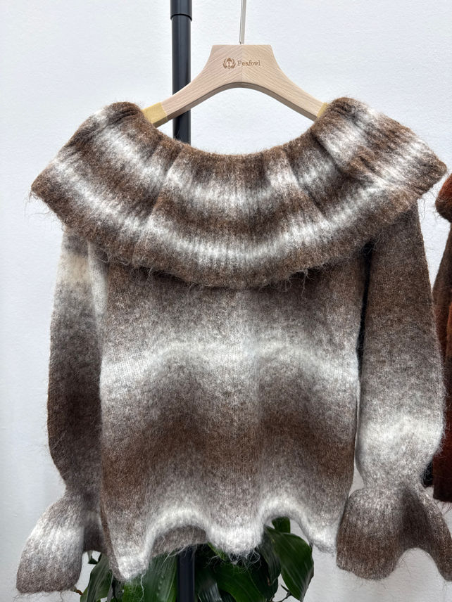 Fuzzy Striped Sweater