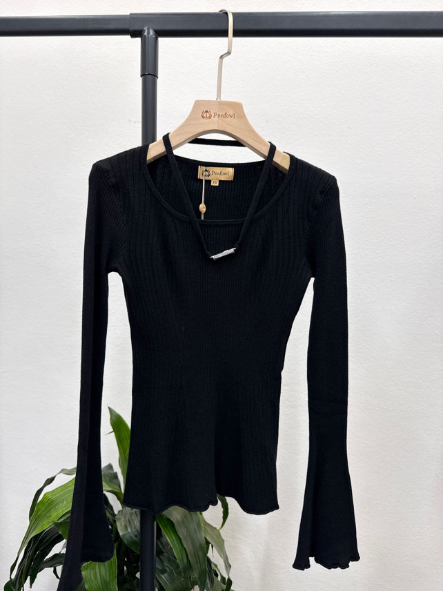 Fitted Top with Waist Tie