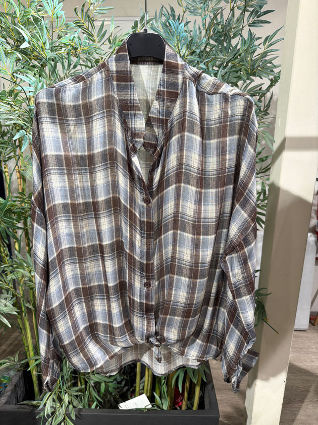 Relaxed Shirt with Drawcords
