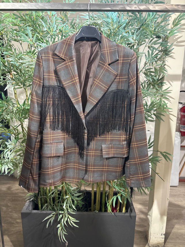 Tailored Checked Blazer