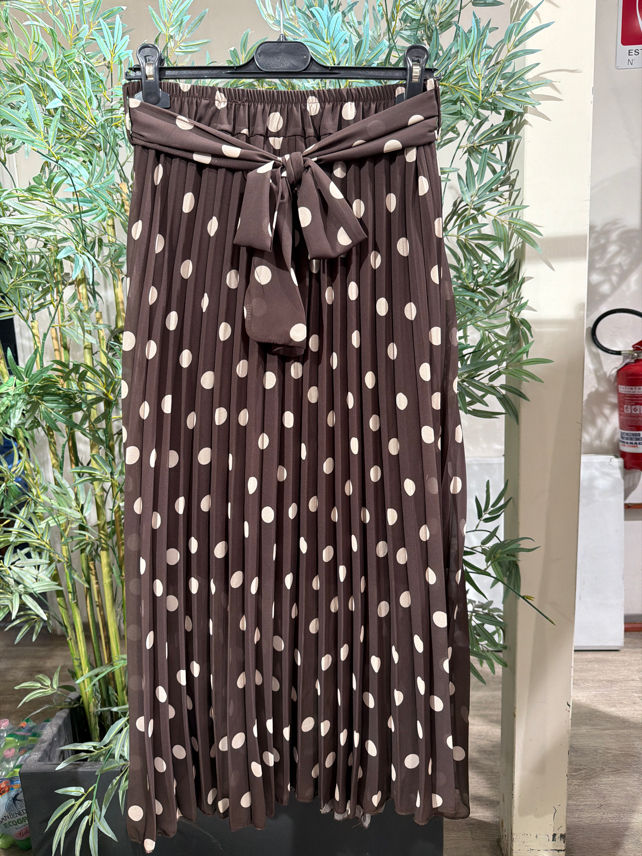 Pleated Maxi Skirt