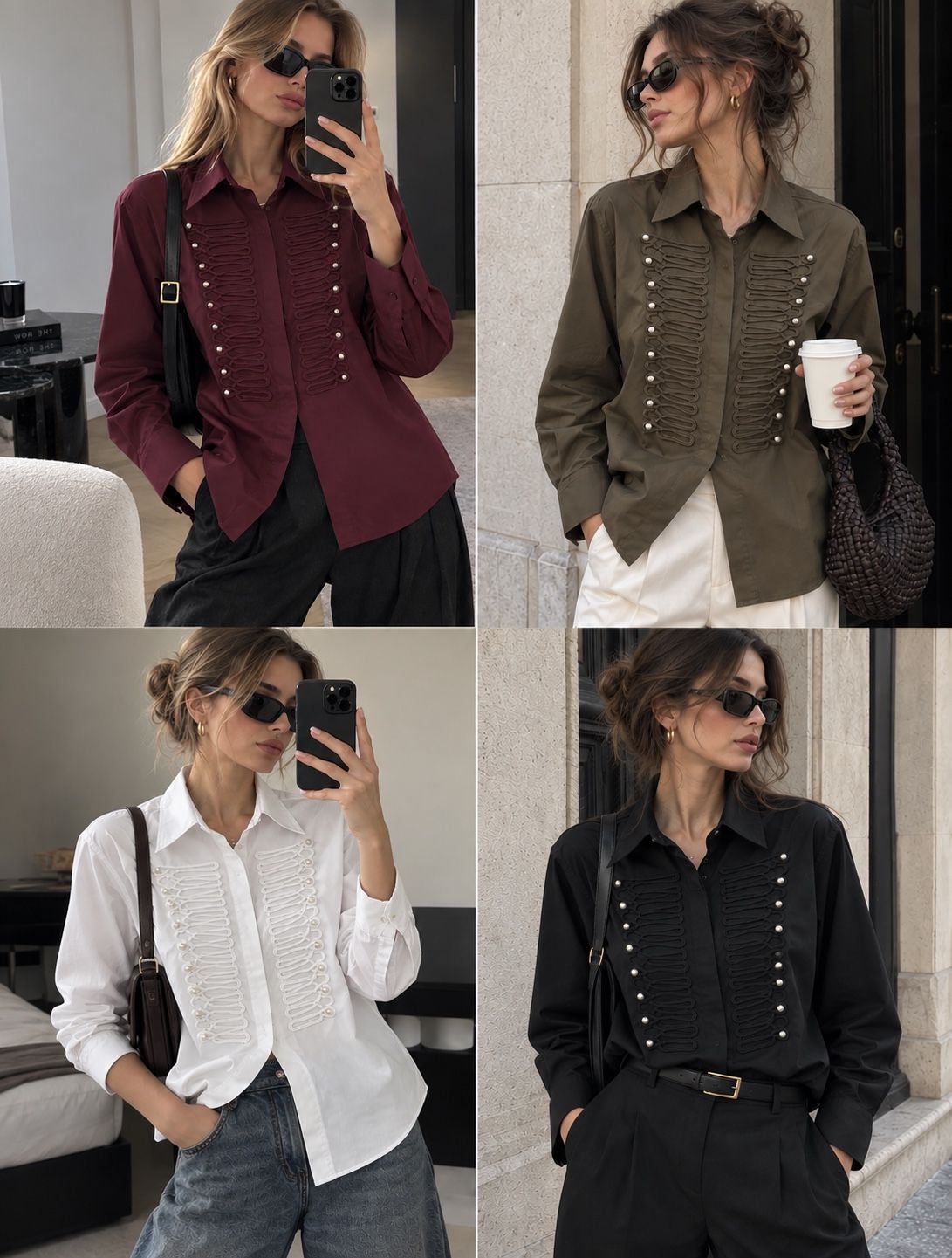 Pleated Front Shirt