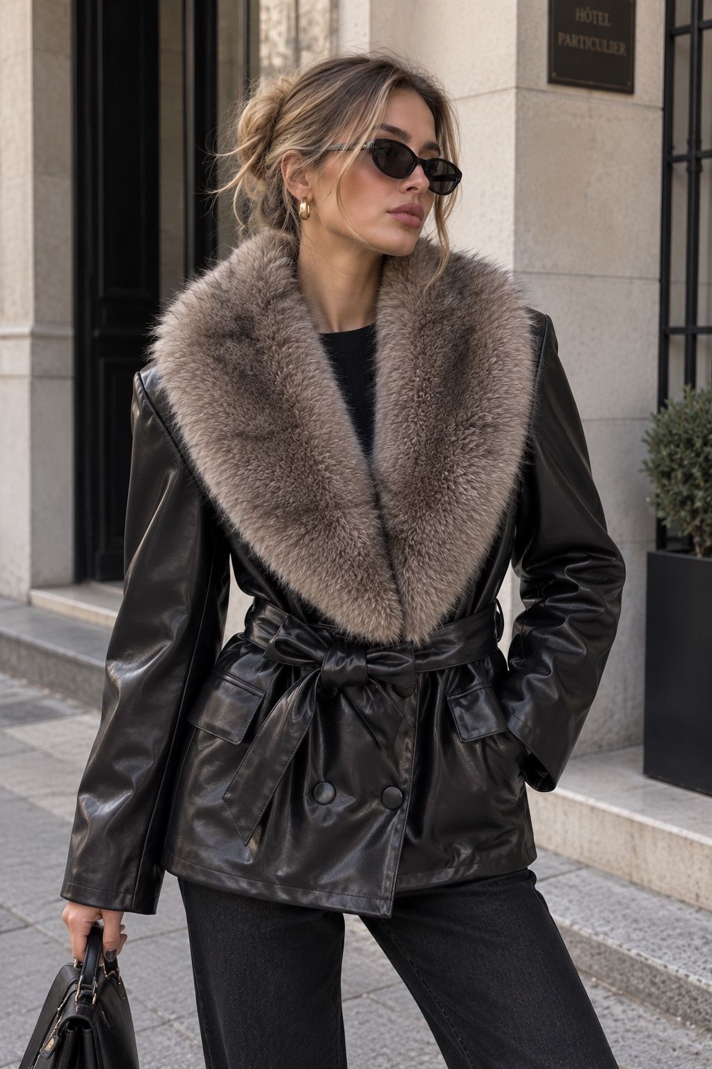 Tailored Jacket with Waist Belt