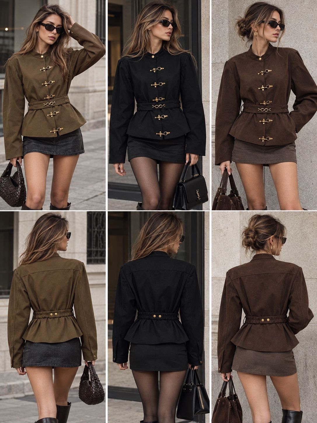 Tailored Jacket with Stand Collar