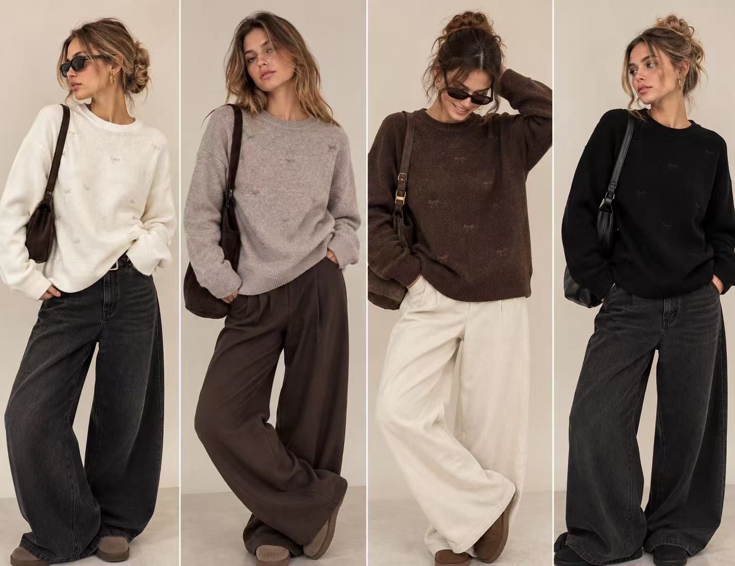Relaxed Sweater with Embroidery