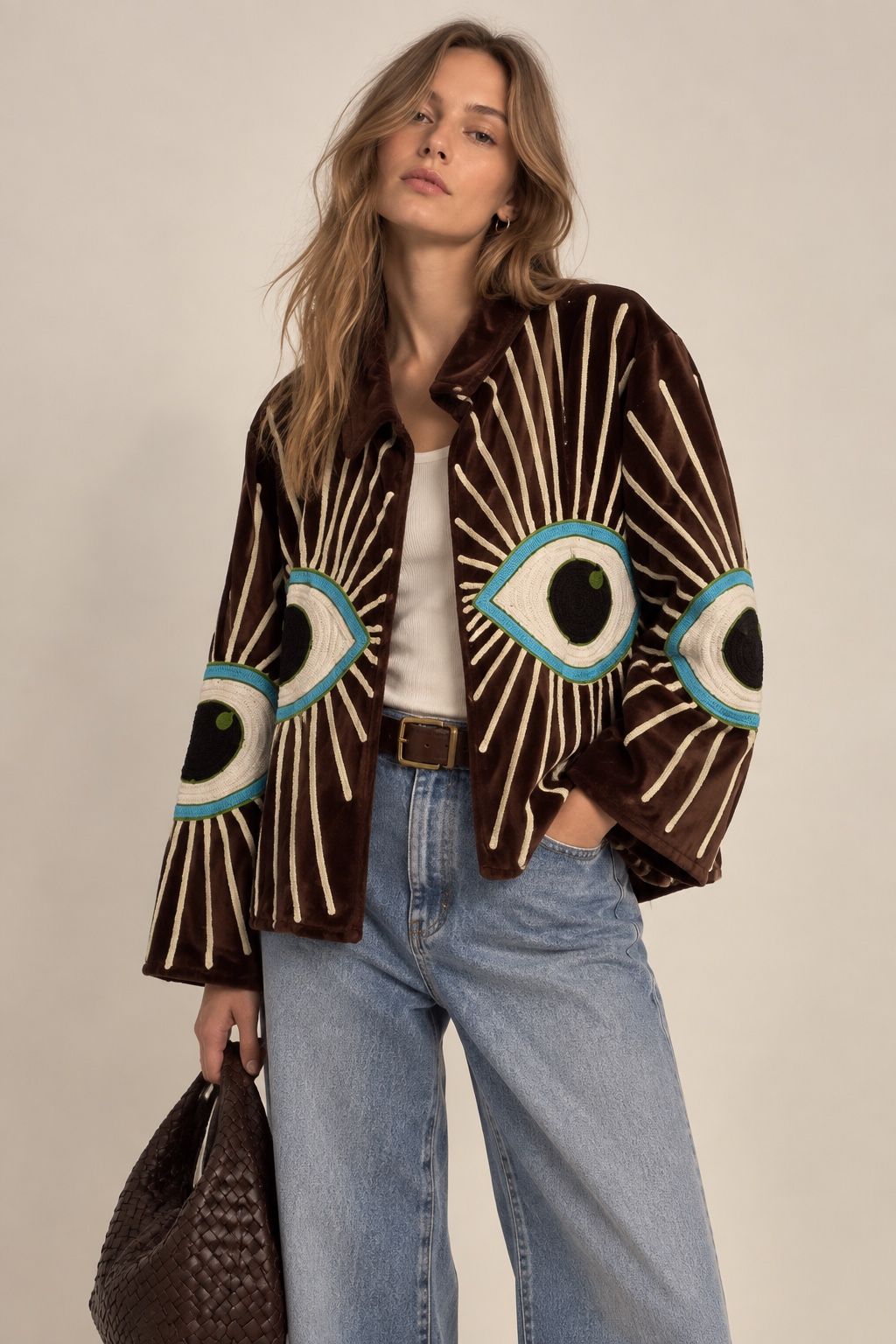 Relaxed Jacket with Shirt Collar