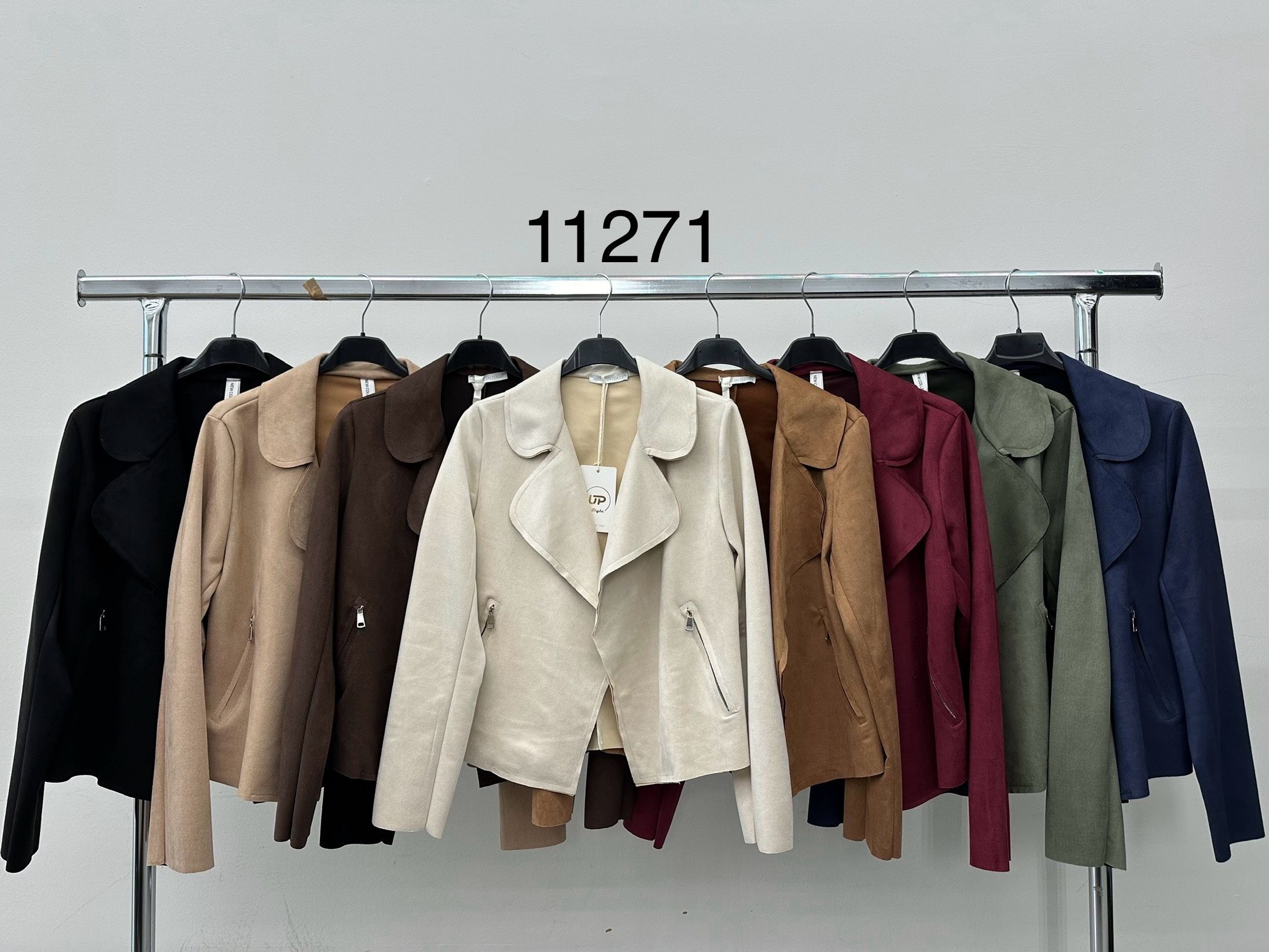 Cropped Tailored Jacket with Lapels