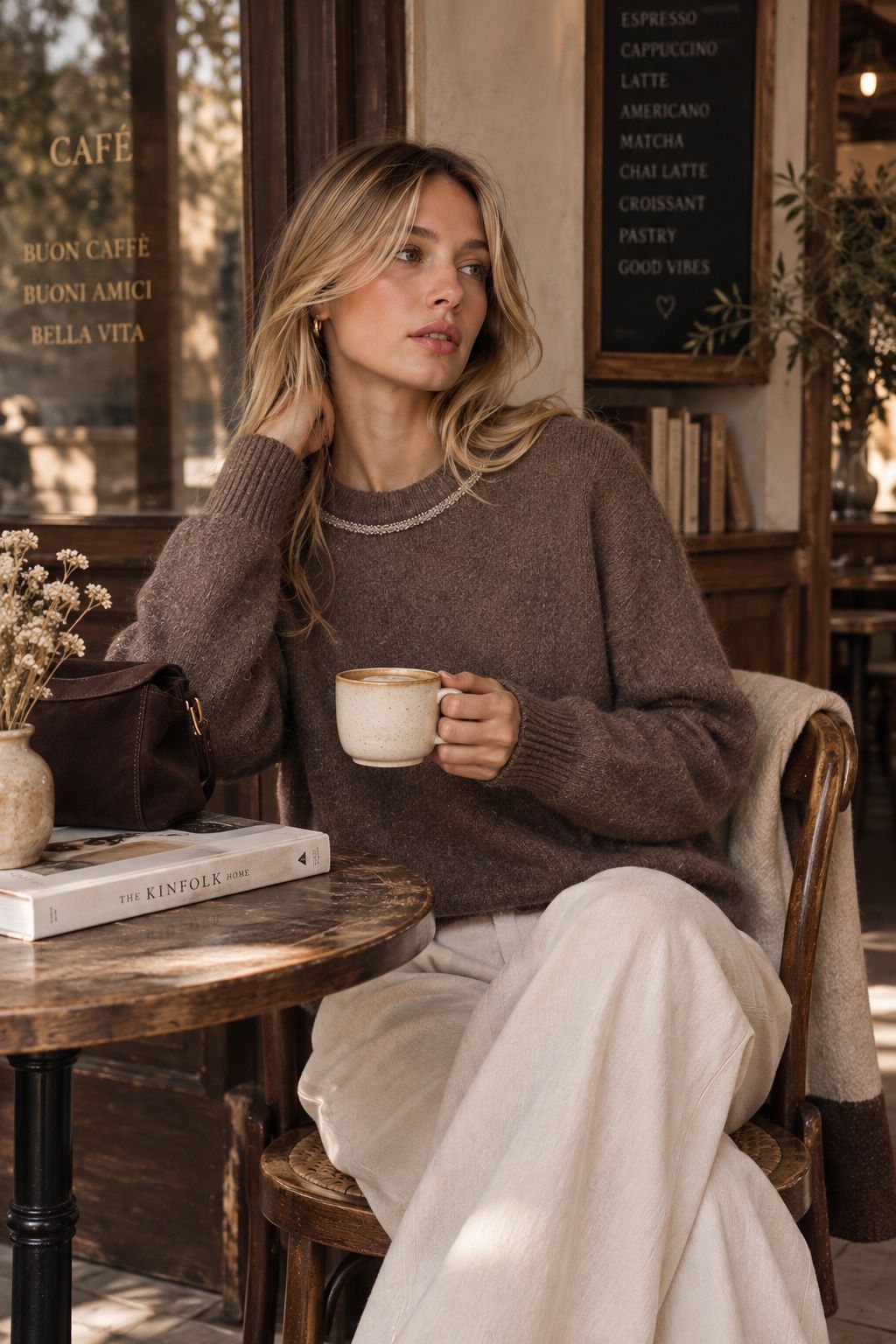 Relaxed Crew Neck Sweater