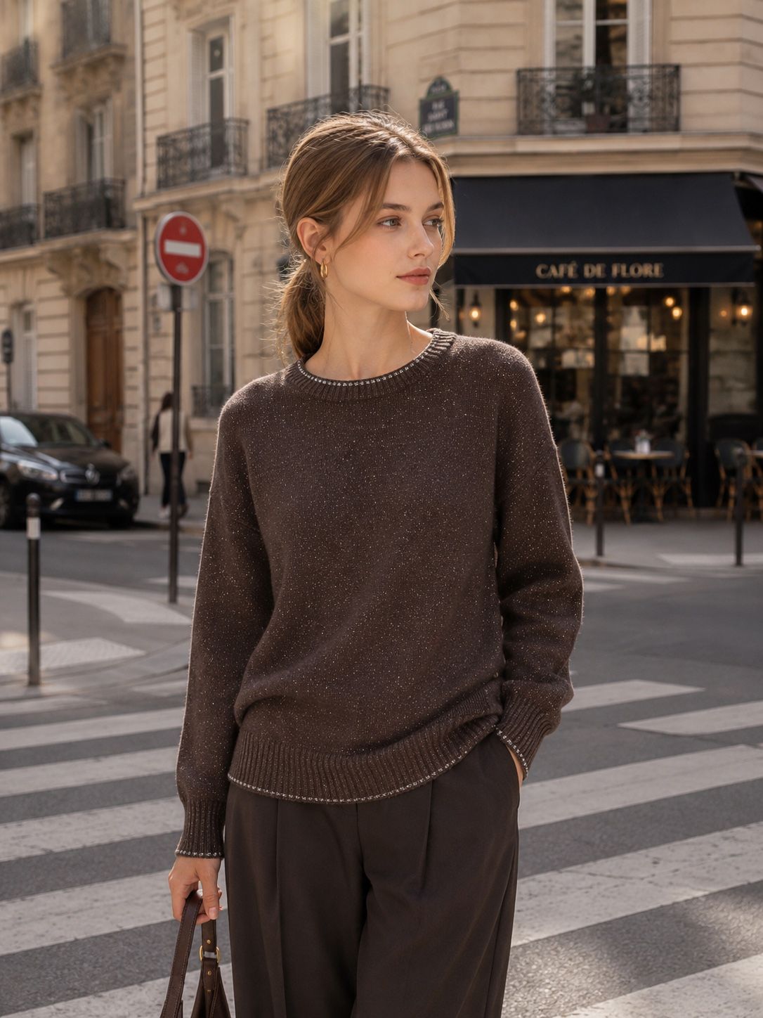 Relaxed Crewneck Sweater