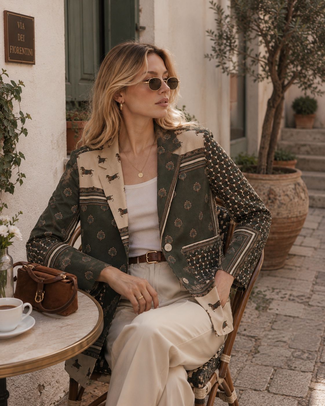 Tailored Patchwork Blazer
